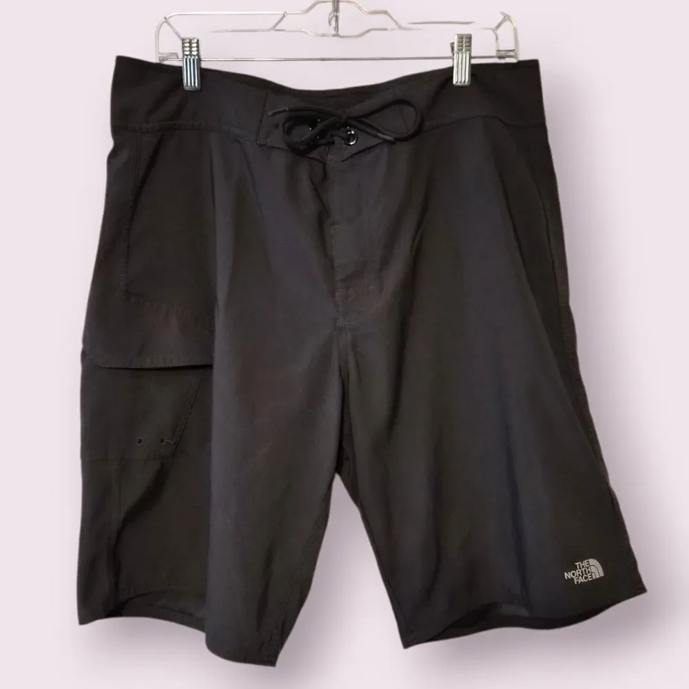 The North Face Board Shorts Mens 36 Gray Cargo Swim Trunks Beach 11